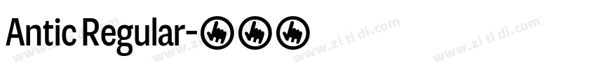 Antic Regular字体转换